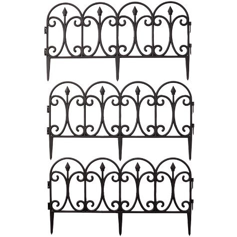 Set of 3 Garden Fence Panels