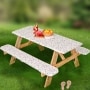 3-Pc. Custom-Fit Picnic Table Covers