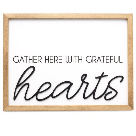Inspirational Phrases Collection - Grateful Hearts Wall Art