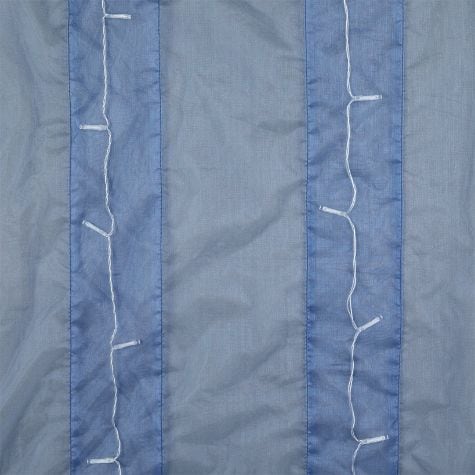 Pre Lit Window Curtain - Dark Blue 63"