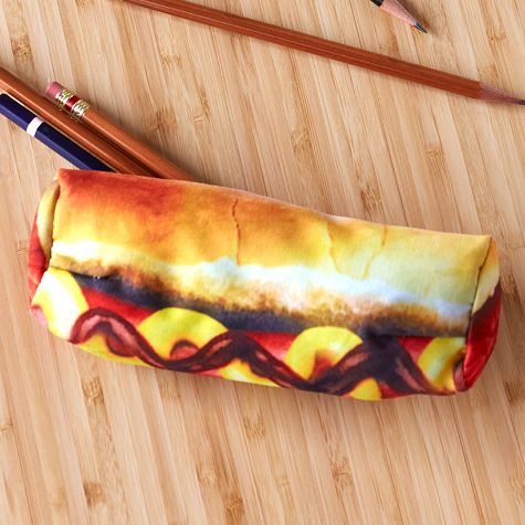 Pizza or Hot Dog Pencil Cases - Hot Dog