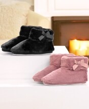 Memory Foam Furry Fleece-Lined Slippers