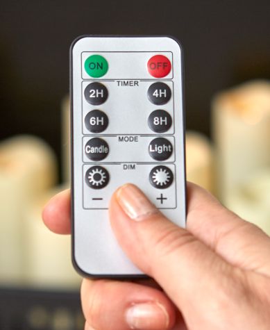Sets of 9 LED Candles with Remote Control