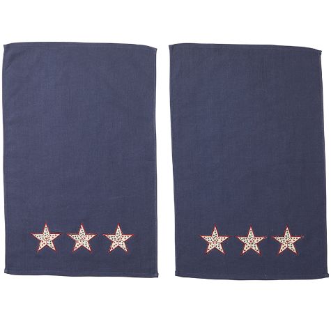 Stars and Stripes Bath Collection - Set of 2 Hand Towels