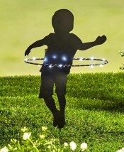 Solar-Lighted Kid Silhouettes - Boy