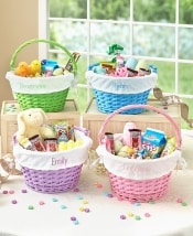 Personalized Wicker Easter Baskets