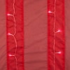 Pre Lit Window Curtain - Red 63"