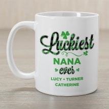 Personalized Luckiest Clover Coffee Mug