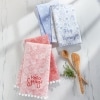 Sets of 2 Spring-Patterned Kitchen Towels