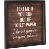 Funny Bathroom Wall Art - Text Me