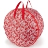 Red Damask Holiday Storage Collection - Wreath