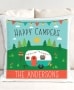 Personalized Happy Campers Sherpa Throw or Pillow