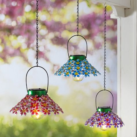 Solar Flower Hanging Lanterns