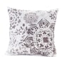Floral Blossoms Accent Pillows - Light Gray Blossom