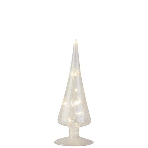 Nordic Lighted Glass Trees - 12"