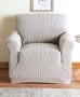 Maddox Stretch Slipcovers - Taupe Chair