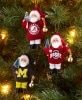 Collegiate Santa Ornaments