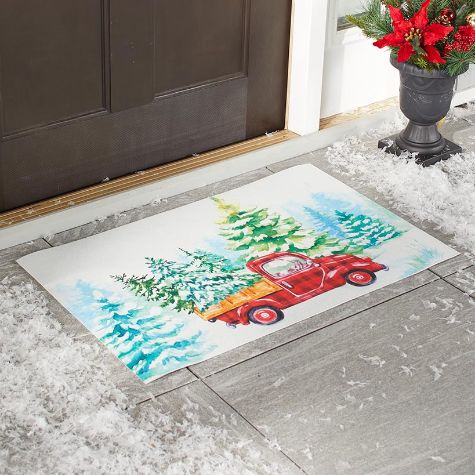Winter Themed Doormats - Winter Truck