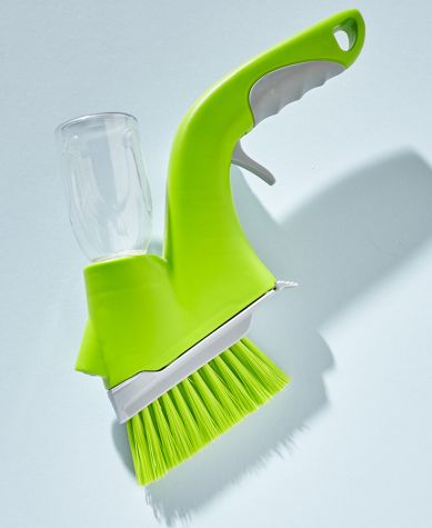 Track Cleaning Brush with Sprayer or Microfiber Dust Attachment - Track Cleaning Brush