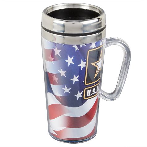 14-Oz. Military Insulated Travel Mugs - Army