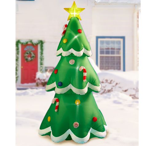 7-Ft. Lighted Inflatable Christmas Tree