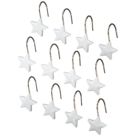 Stars and Stripes Bath Collection - Set of 12 Shower Hooks