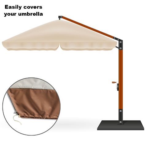 Patio Away™ UV-/Water-Resistant Storage - Umbrella Cover