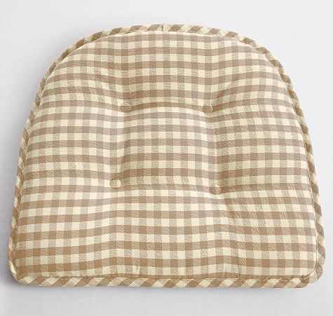 Gingham Check Gripper® Seat Cushions