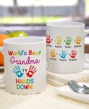 Personalized "Hands Down" Coffee Mug