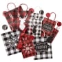 30-Pc. Holiday Gift Bag Sets - Buffalo Plaid