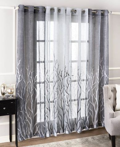 Brooke Branches Grommet Curtain Pairs