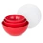 6-Pc. Red Covered Bowl Set