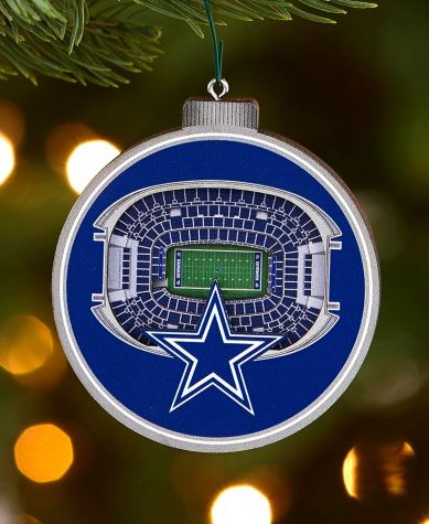 NFL 3-D Stadium View Ornaments - Cowboys
