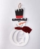 Snowman Monogram Door Hangers - G