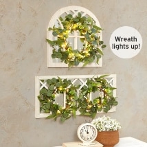Wall Mirrors with Wreath
