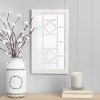 Decorative Wooden Mirror - White