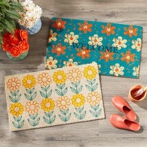 Floral Coir Doormat