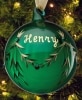Personalized Glass Birthstone Ornaments - May