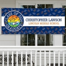 Personalized Grad House Banner or Flag