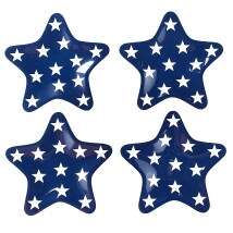 Americana Melamine Dinnerware Sets - Set of 4 Star Plates