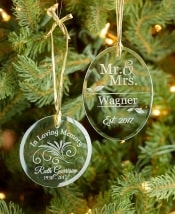 Personalized Glass Ornaments
