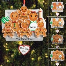 Personalized Made With Love Gingerbread Ornaments