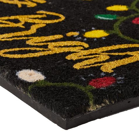 Christmas LED-Lighted Coir Doormats - All is Bright