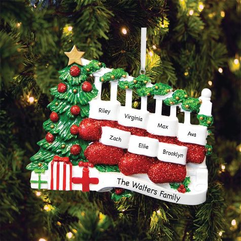 Personalized Family Stocking Ornaments