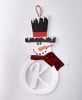 Snowman Monogram Door Hangers - K