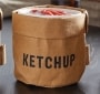 Washable Paper Condiment Holder with Ceramic Dish
