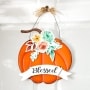 Metal Pumpkin Wall Hanging with Sentiment