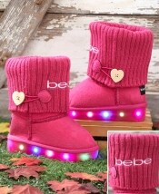bebe Girls&trade; Toddler and Little Kids Light-Up Boots