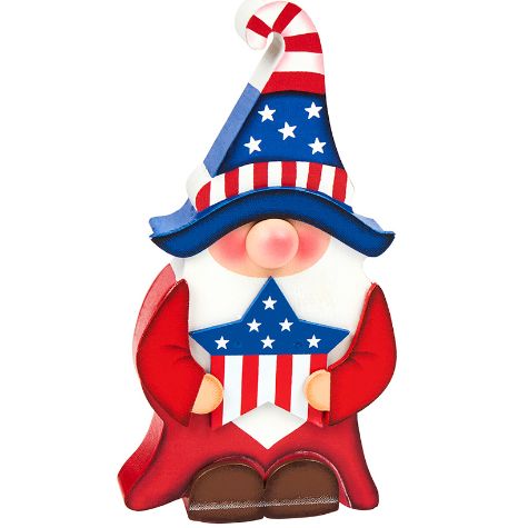 Stars and Stripes Forever Decor - Wood Gnome Star