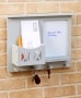 Wall-Mounted Barn Door Mail Holders - Gray